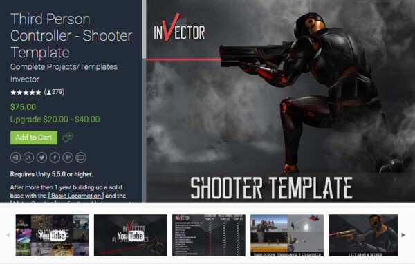 Third Person Controller Shooter Template Unity Package