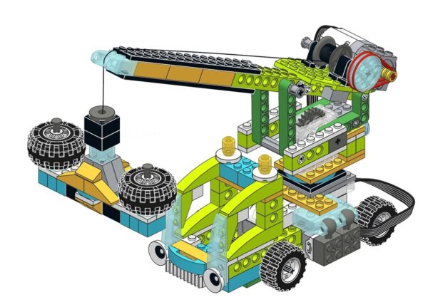 грузовой кран Lego wedo 2.0 инструкция по сборке скачать в формате PDF пошаговая схема для уроков по робототехнике в формате PDF