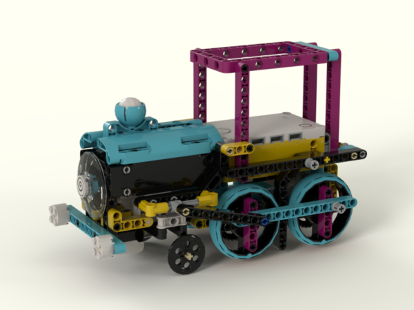 паровоз Lego Spike Prime инструкция по сборке скачать в формате PDF пошаговая схема поезд локомотив для уроков по робототехнике