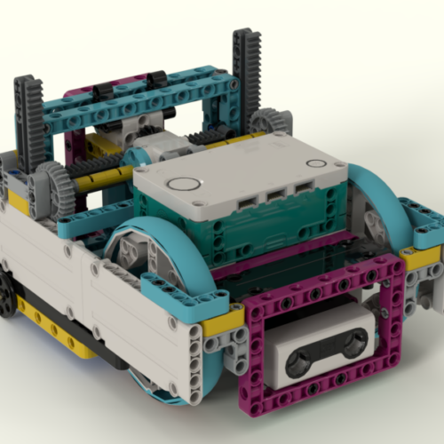 Тележка - манипулятор Lego Spike Prime инструкция по сборке скачать в формате PDF пошаговая схема сборки для уроков по робототехнике