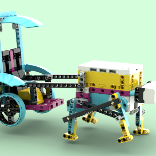 Рикша Lego Spike Prime инструкция по сборке скачать в формате PDF пошаговую схему сборки для уроков по робототехнике