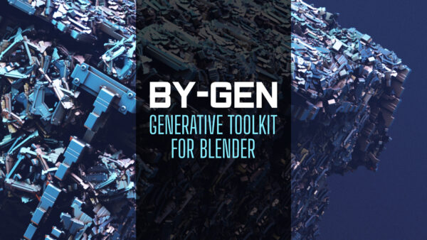 BY-GEN скачать аддон многоцелевой набор инструментов, призванный помочь людям создавать произведения искусства с использованием генеративных методов в Blender.