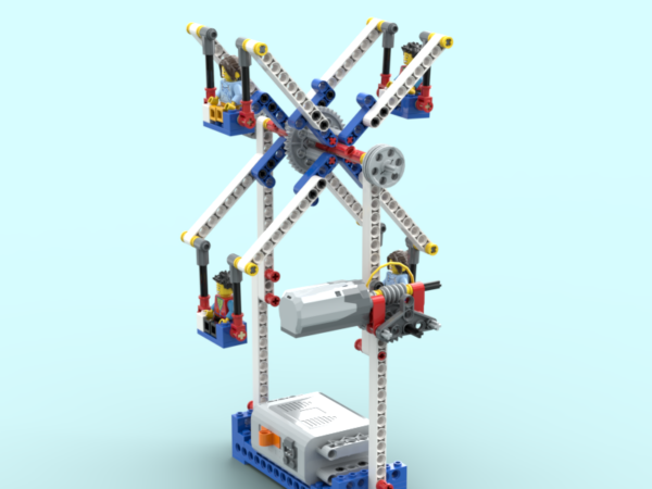 Lego 9686 Колесо обозрения инструкция PDF технология физика механика скачать пошаговую схему робота для урока по робототехние