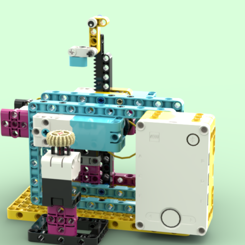 Динозаврик Lego Spike Prime инструкция по сборке PDF пошаговая схема для урока по робототехнике