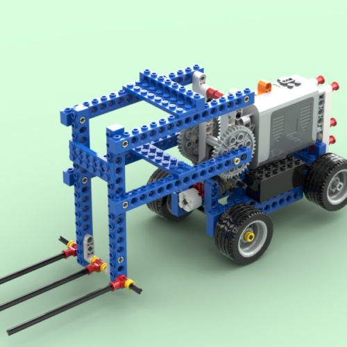 Автопогрузчик Lego 9686 технология и физика инструкция по сборке скачать пошаговую схему в формате PDF