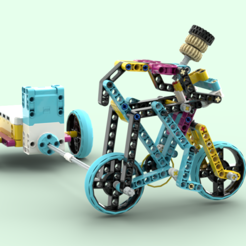 Велосипедист Lego Spike Prime инструкция PDF скачать пошаговую схему сборки конструктор робототехника