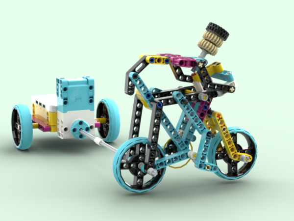 Велосипедист Lego Spike Prime инструкция PDF скачать пошаговую схему сборки конструктор робототехника